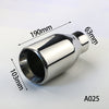 2.48 Inch Inlet Automotive Replacement Exhaust Tips Muffler Tip Stainless Steel Chrome Bolt-On Design Muffler Tailpipe Tip for Universal Cars and Sedans