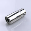 Exhaust Muffler 58mm Stainless Steel silver Round cut intercooled Tip A55