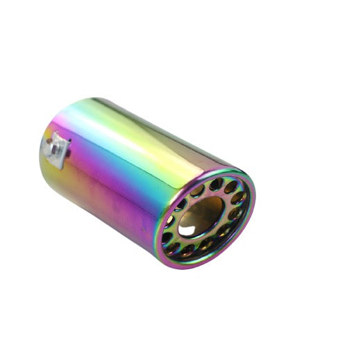 Exhaust Mufflers 58mm Stainless Steel colorful Round cut intercooled Rolled C700