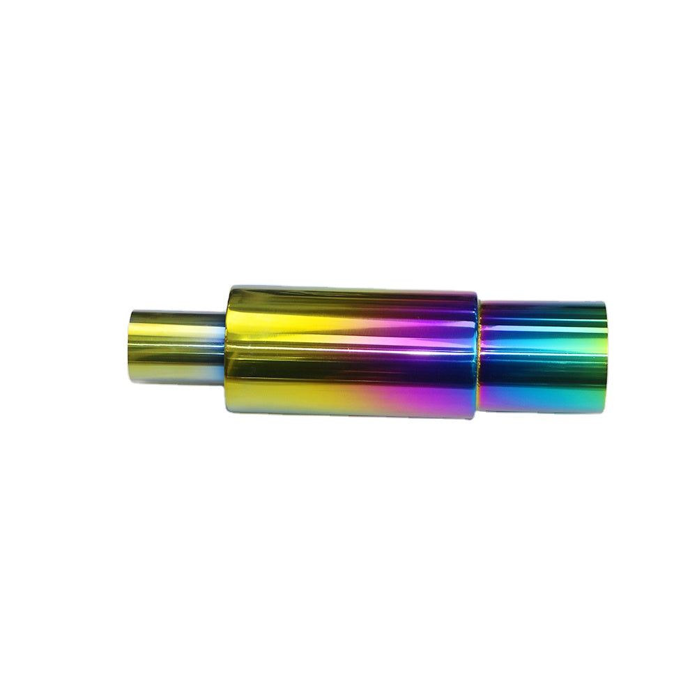 Side of Exhaust Muffler 55mm Stainless Steel Colorful Straight cut Tip HC227