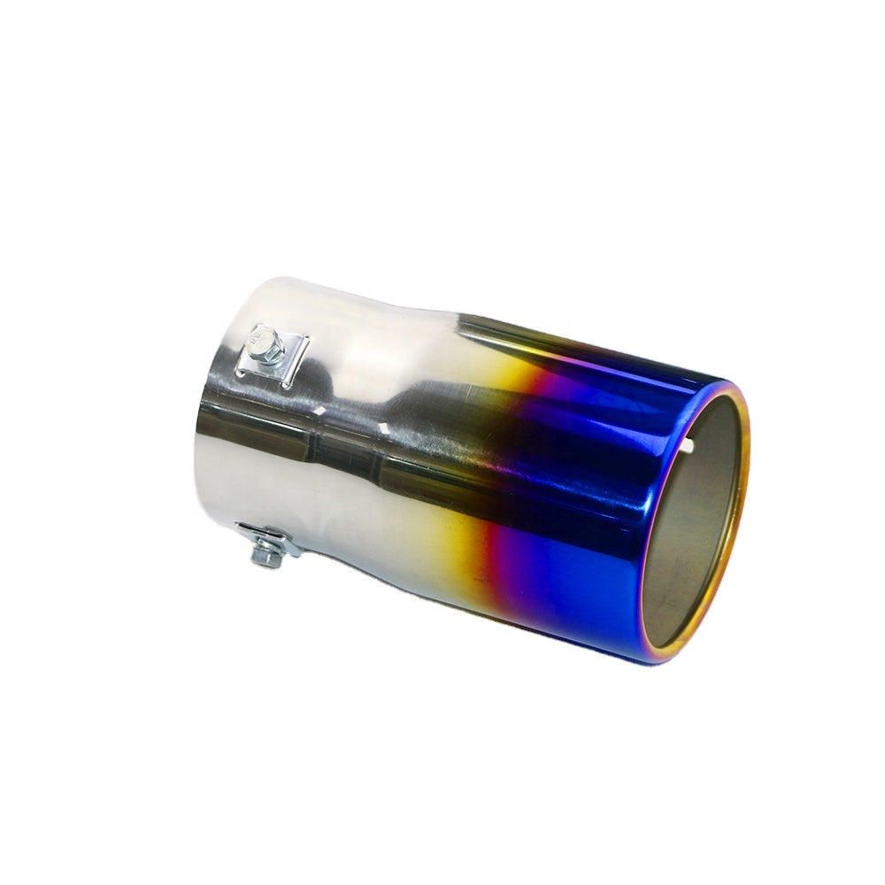 Side of Exhaust Mufflers 80mm Stainless Steel colorful Straight Tip B123