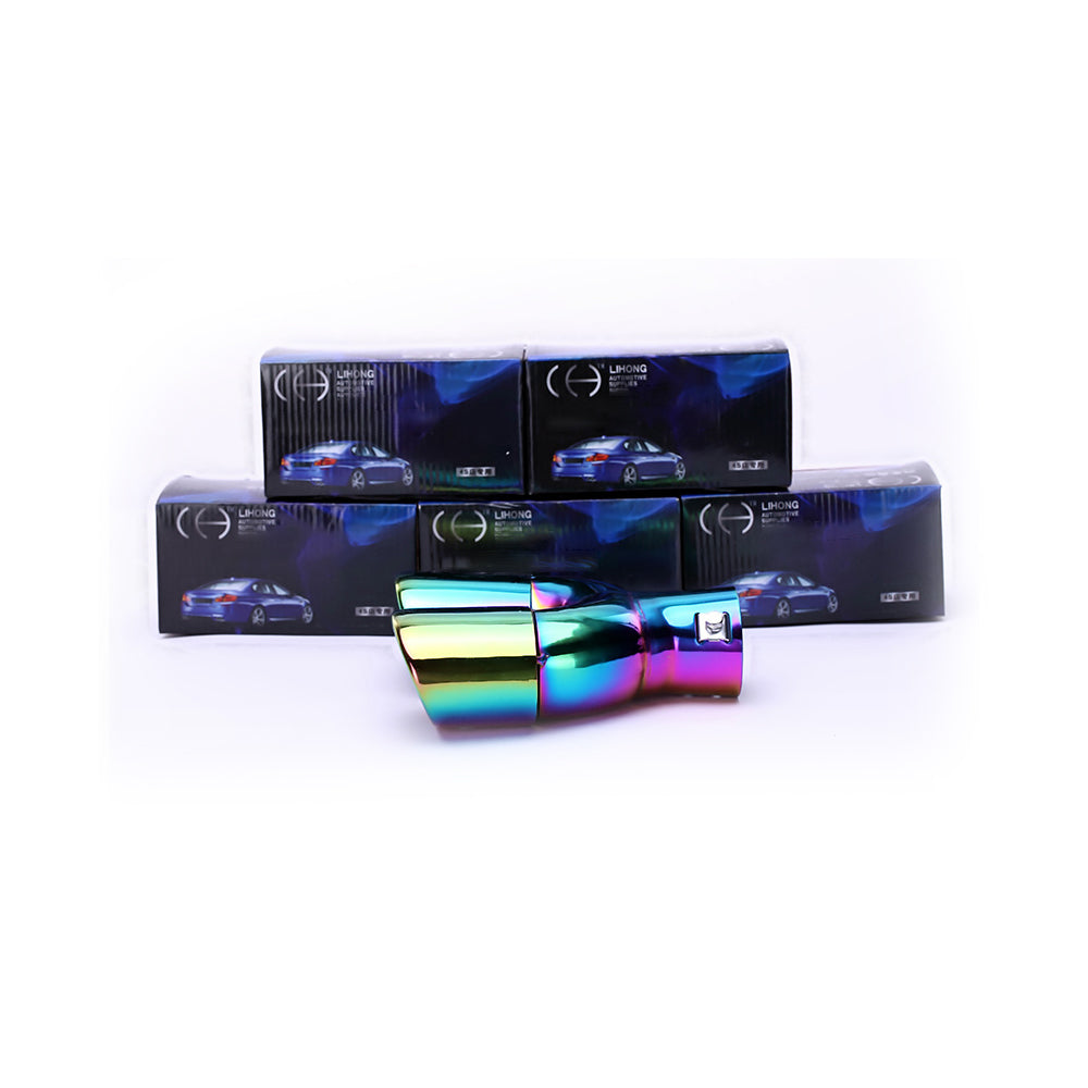 Side of Exhaust Tip 63mm Stainless Steel colorful Angle-cut Tip C1991